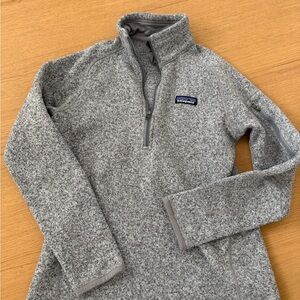Patagonia Heather Gray Fleece Jacket